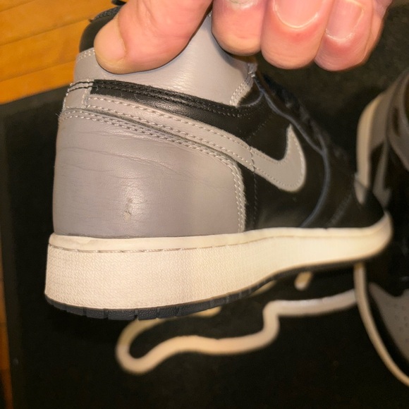 Jordan shadow one Black and Gray Sneakers size 7Y - Picture 7 of 8